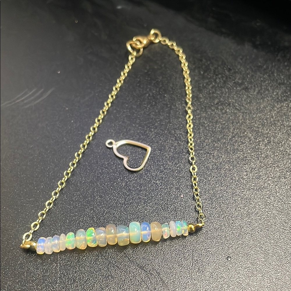 Elegant Gold Opal Bracelet
